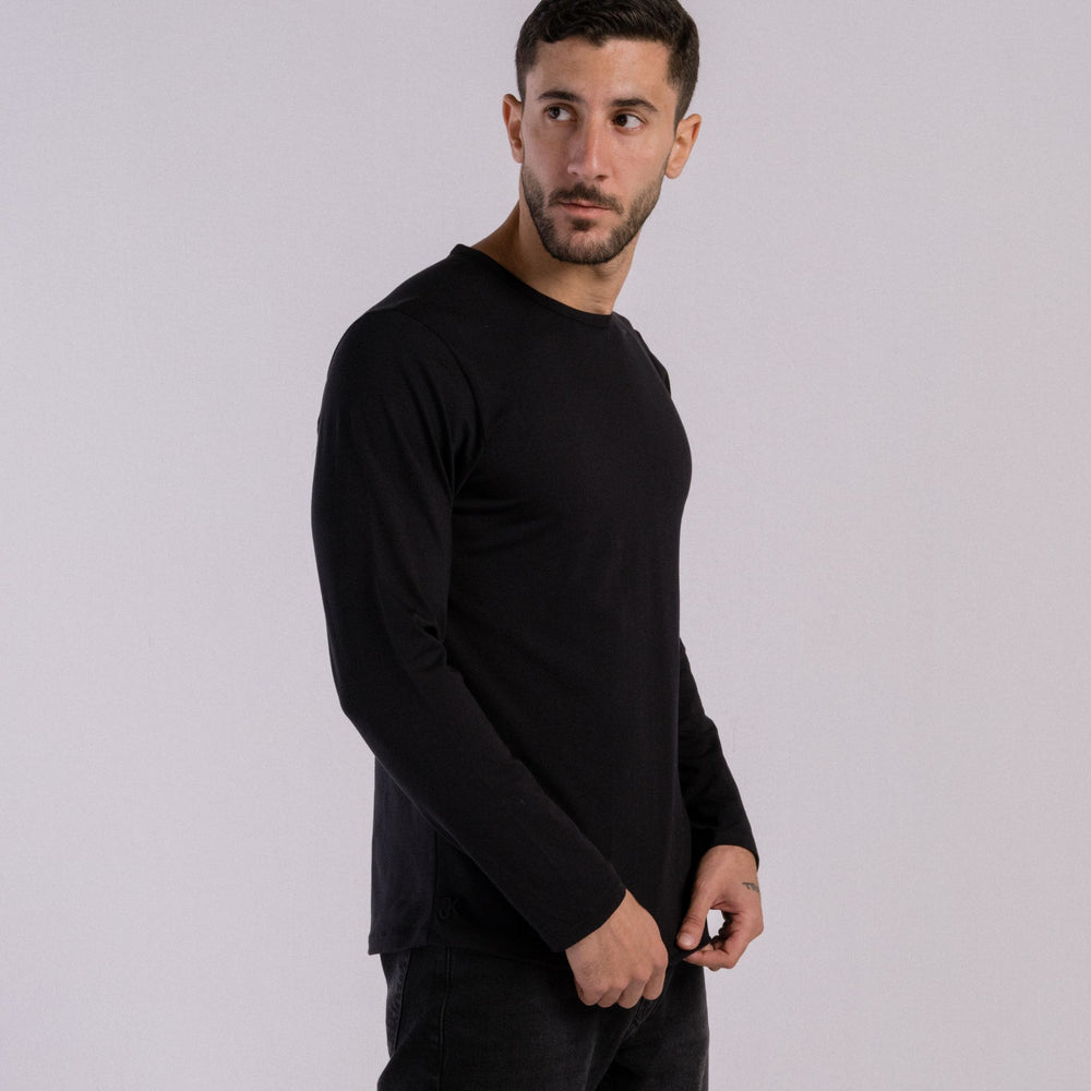 Long Sleeve Egyptian cotton Modern long sleeve #color_black