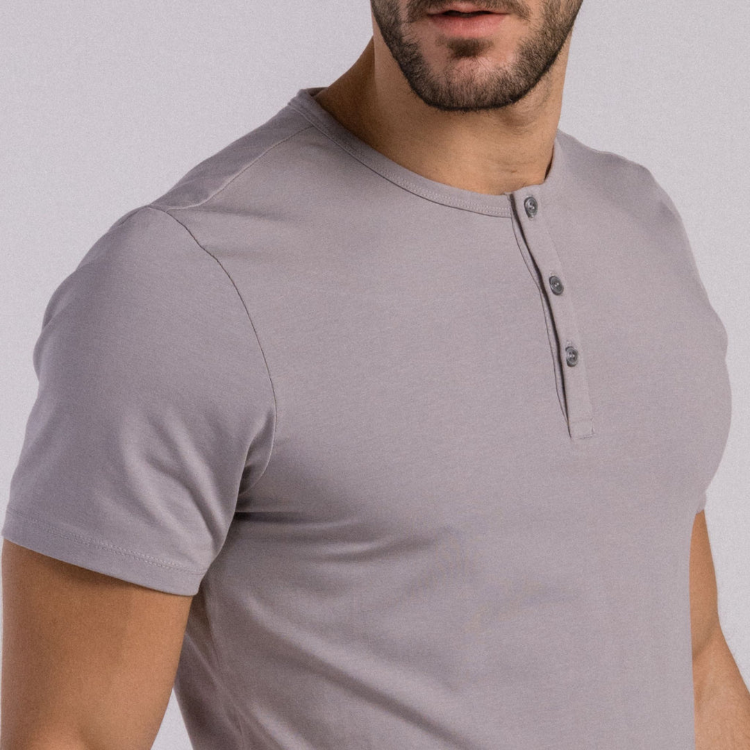 Henley | Egyptian cotton #color_grey