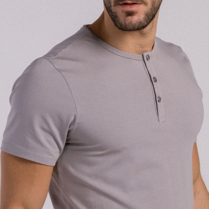 Henley | Egyptian cotton #color_grey