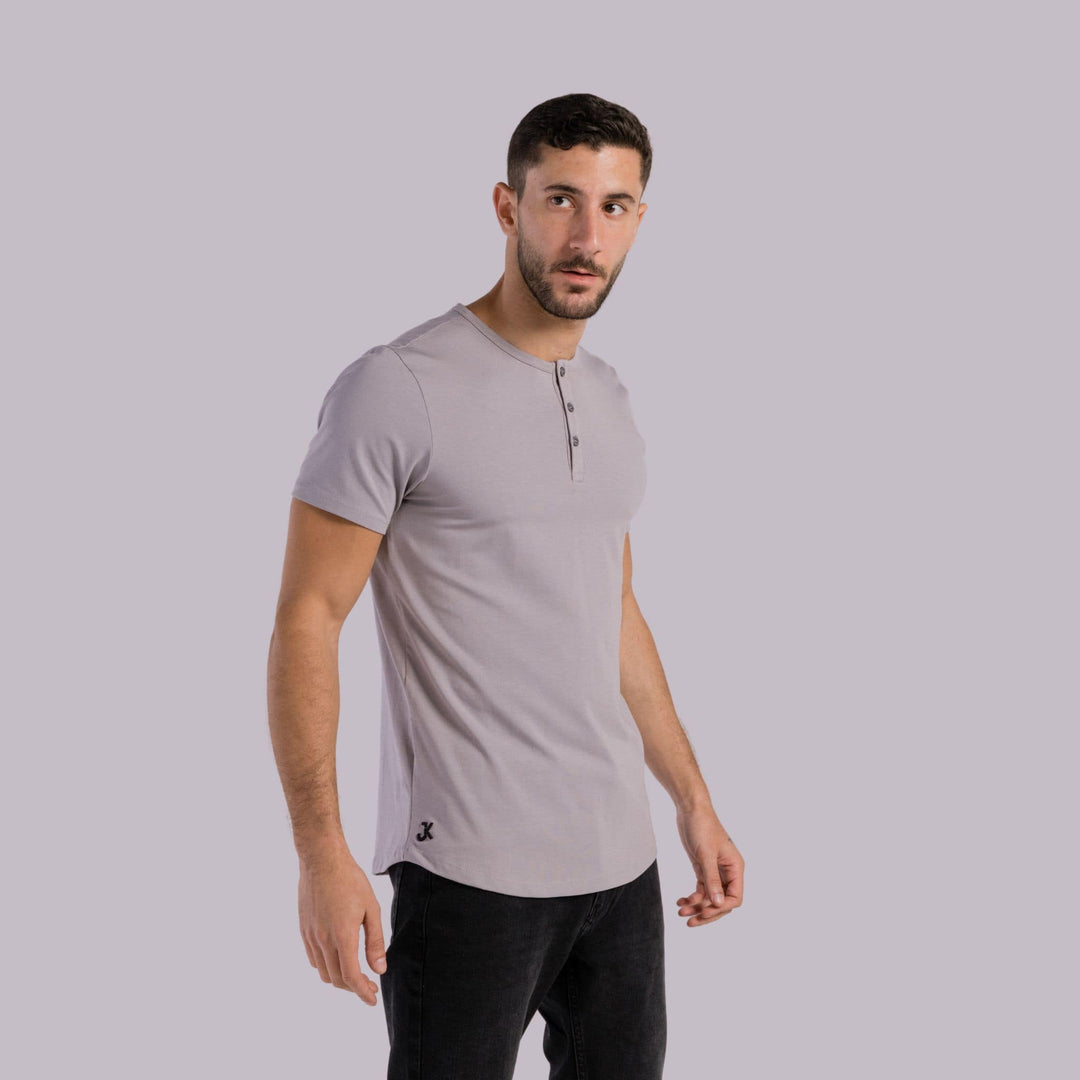 Premium cotton | henley #color_grey
