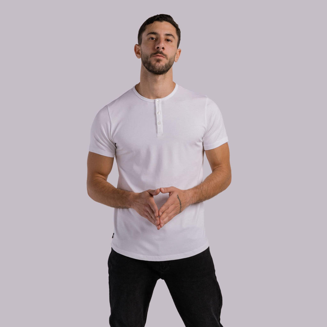 premium Henley | Giza cotton #color_white