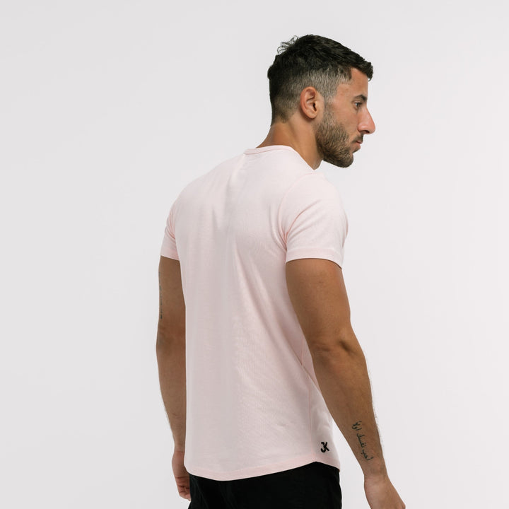 Crew neck Modern cotton T-Shirt #color_light-pink