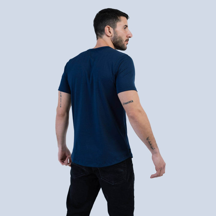 Premium cotton tee #color_navy-blue