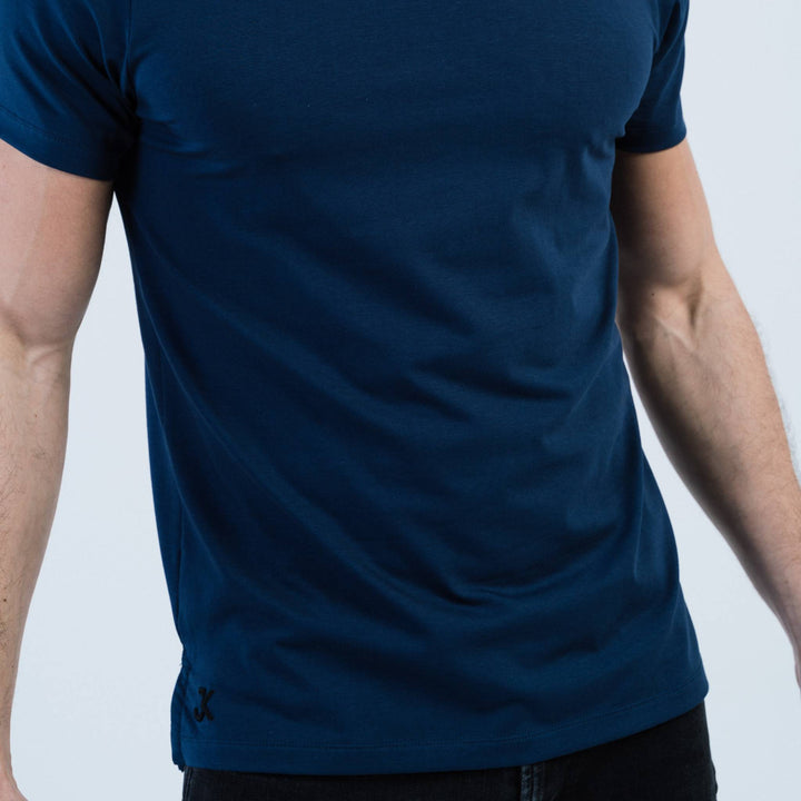 Giza Egyptian cotton Split-Hem #color_navy-blue