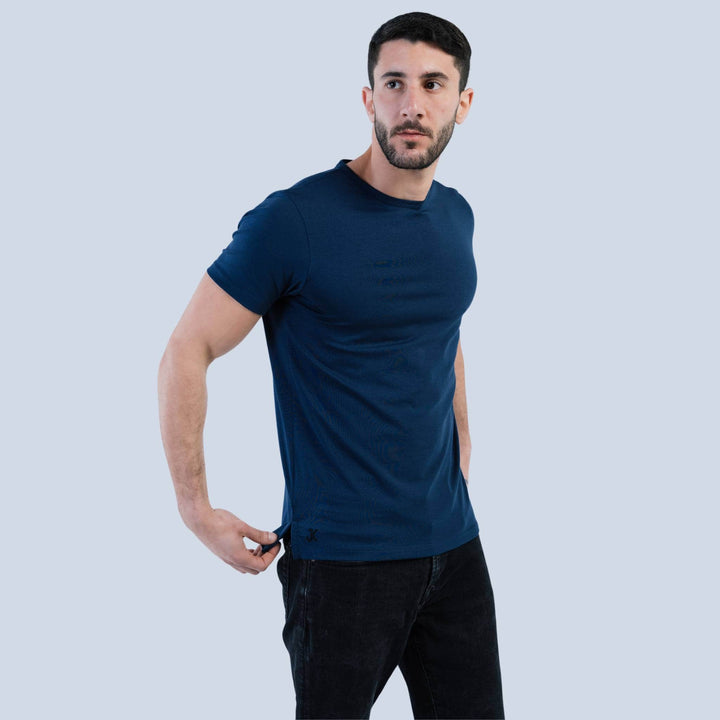 premium Giza cotton shirt #color_navy-blue