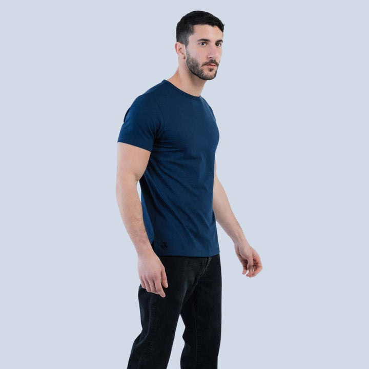 Tee Egyptian Cotton Split-Hem #color_navy-blue