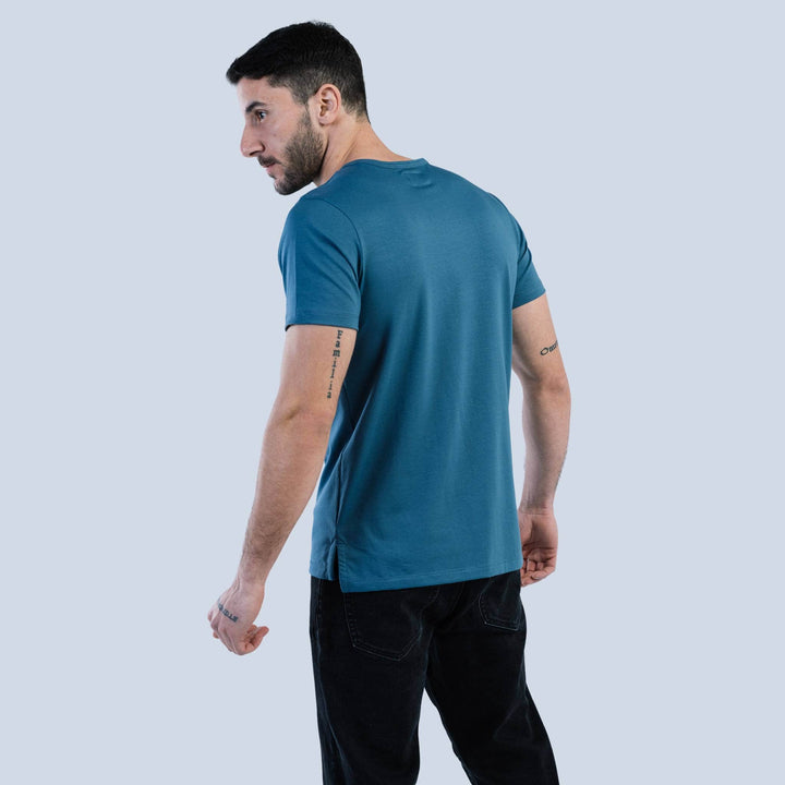 cotton Split-Hem Giza cotton #color_vintage-blue