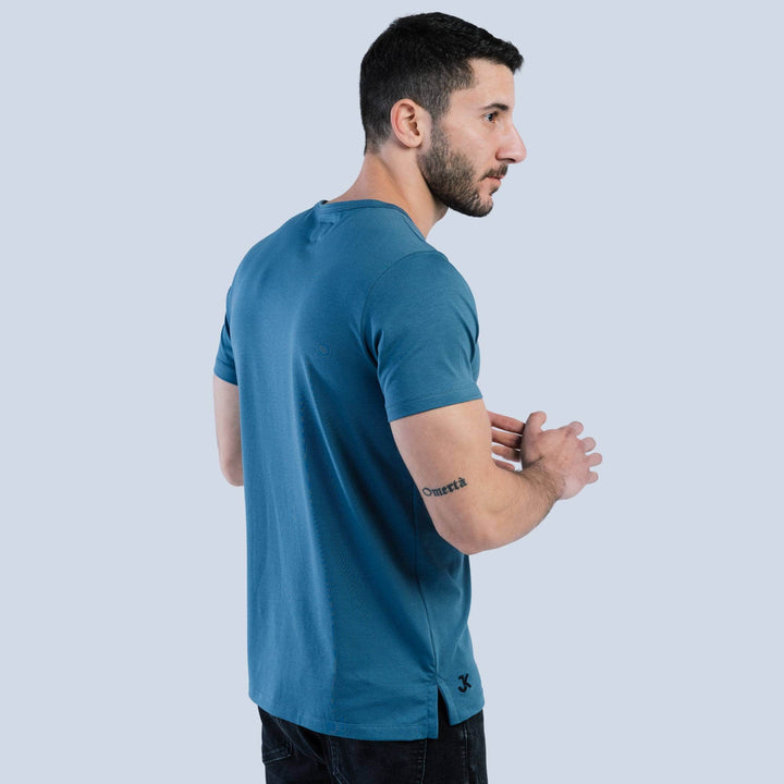 Blue Tee Split-Hem #color_vintage-blue