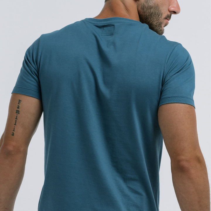 blue Mens Egyptian Cotton Shirts #color_vintage-blue