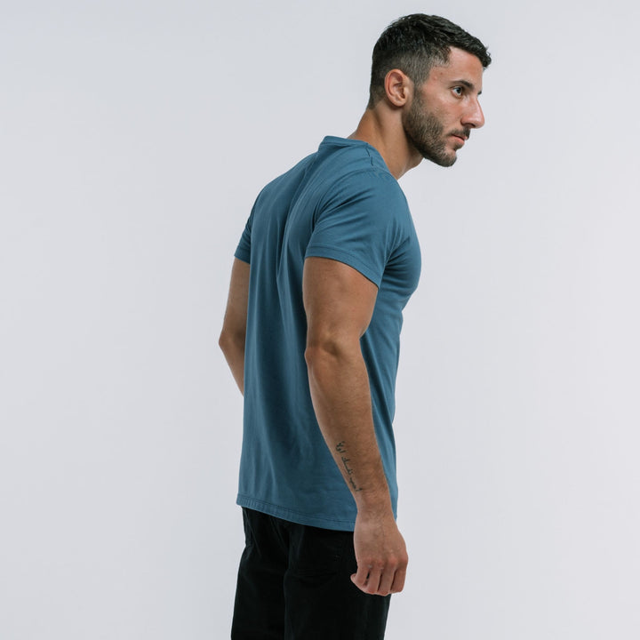 Men’s Fashion V-Neck classic-ultra tee #color_vintage-blue
